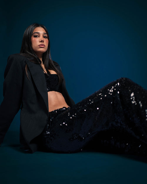 Black Sequins Set